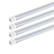 WAWA Lights 8FT V-Shape LED Tube, 80W, 10,800 Lumens, 6500K, 270°, 4-Row, Ballast Bypass