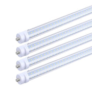 WAWA Lights 8FT V-Shape LED Tube, 50W, 6,750 Lumens, 6500K, FA8 Single Pin, Ballast Bypass