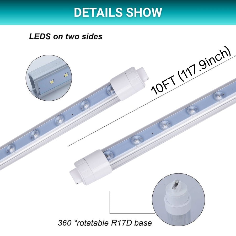 WAWA Lights 10ft LED Tube Lights product specification