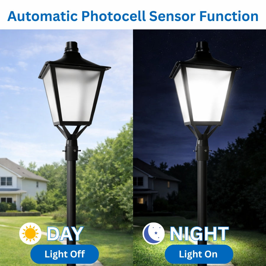 WAWA Lights 120W LED dusk to dawn photocell day night light