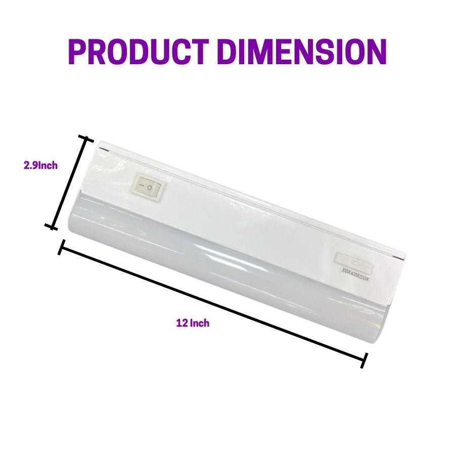 WAWA Lights 12 Inch under cabinet light bulbs product dimension