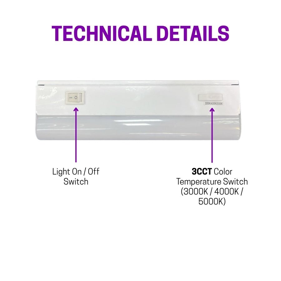 WAWA Lights 12 Inch under cabinet light bulbs technical details
