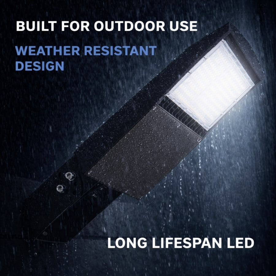 WAWA Lights 150W LED shoebox light, weather-resistant outdoor