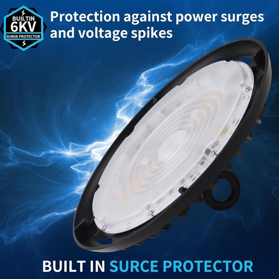WAWA Lights 150W UFO LED high bay light built in surce protector