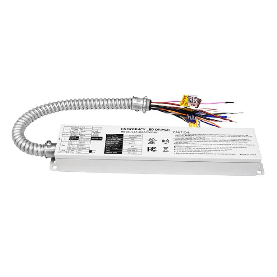 WAWA Lights Commercial LED Emergency Light, Dual Adjustable Heads, 90-Min Backup, 110–277V, UL