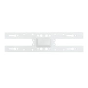 WAWA Lights I-Shape straight LED linear linking bracket, white metal