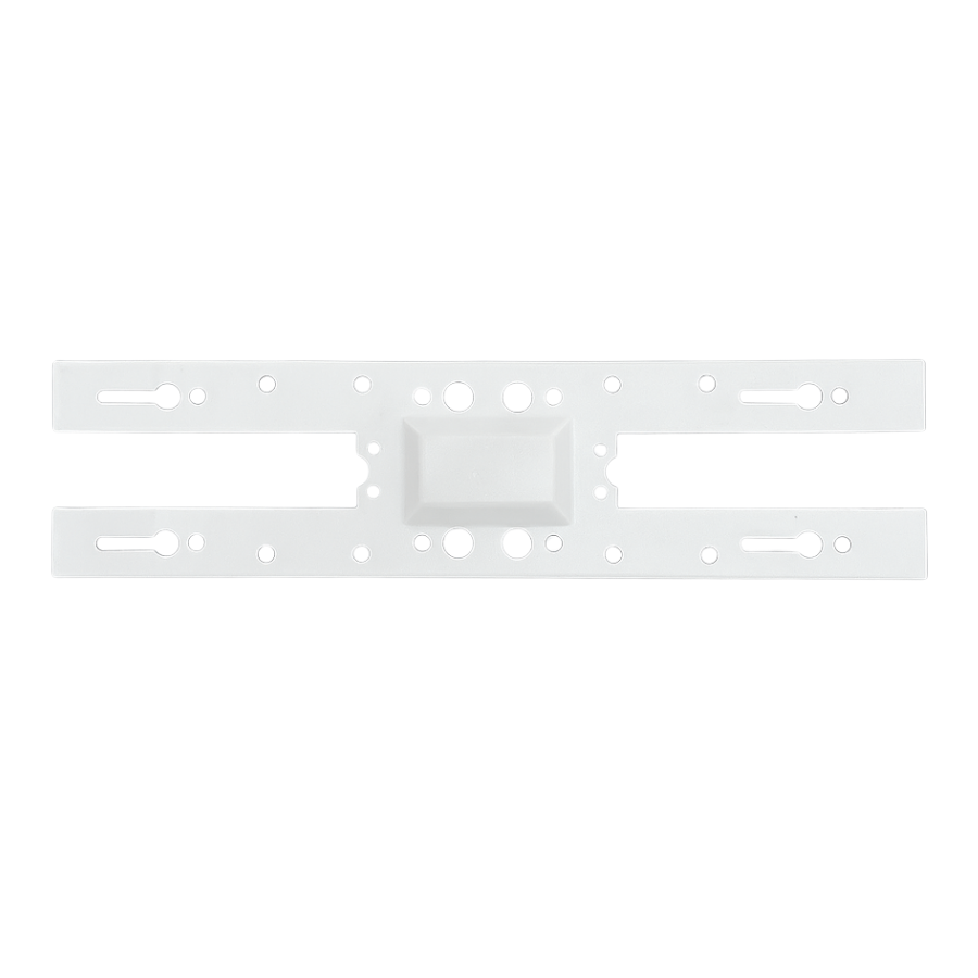 WAWA Lights I-Shape straight LED linear linking bracket, white metal
