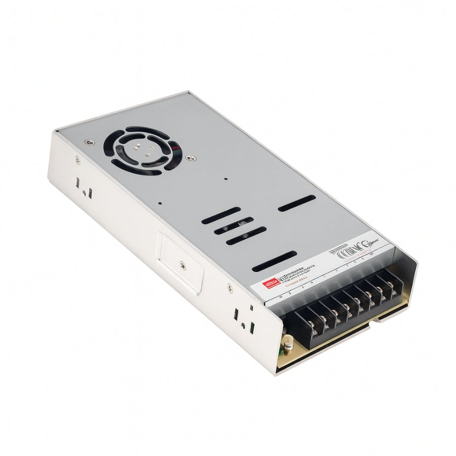 WAWA Lights LRS-450 450W 24V Switching Power Supply, 110–277V AC, UL/CE/RoHS, Industrial Grade