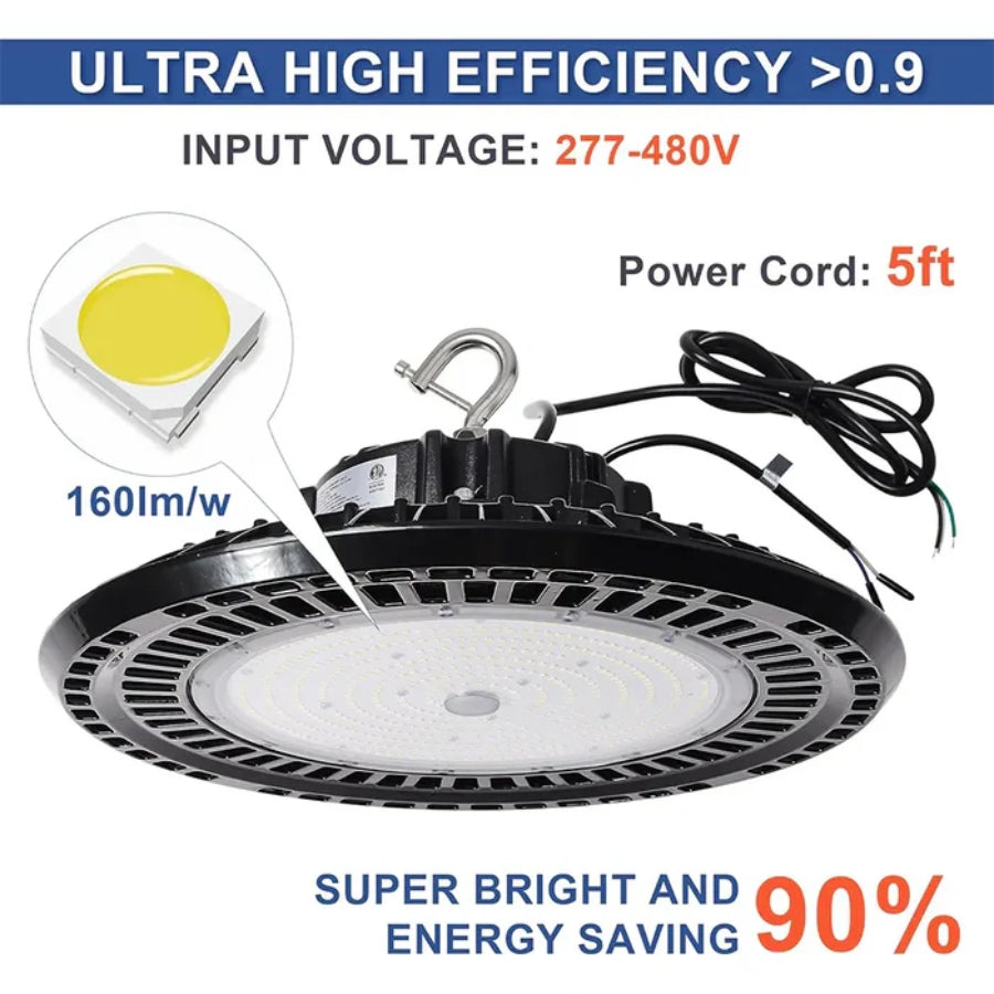WAWA Lights 200W UFO LED high bay light specifications