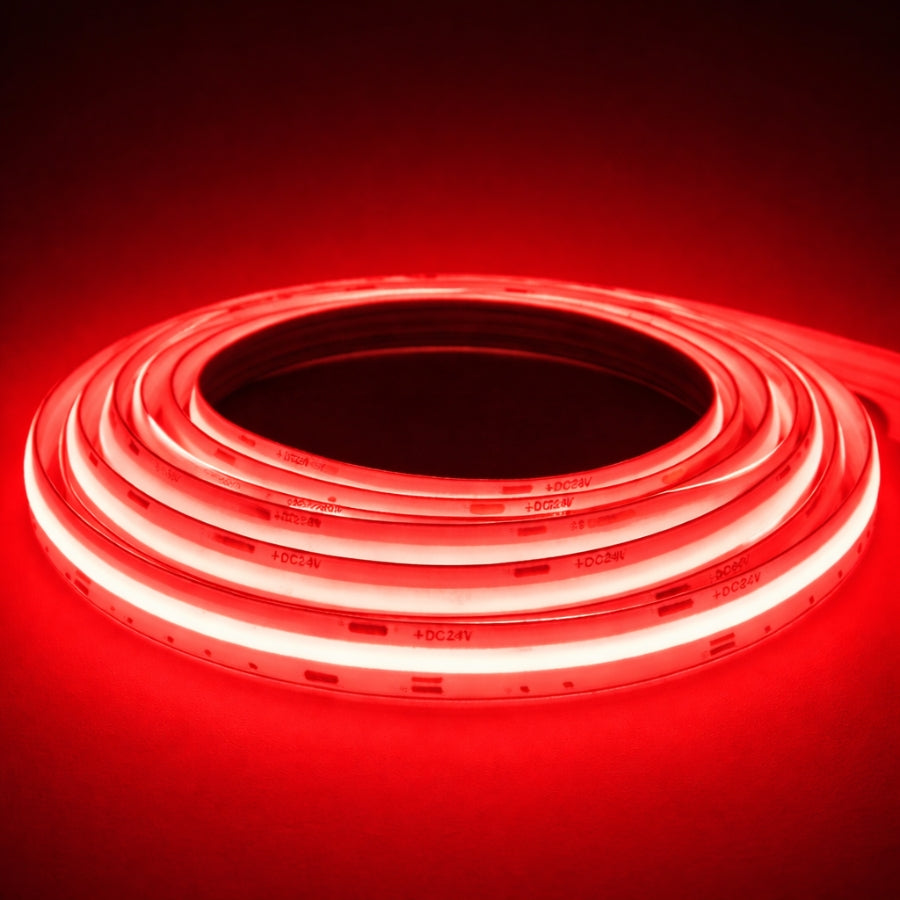 WAWA Lights 24V COB LED Strip Light Red Color