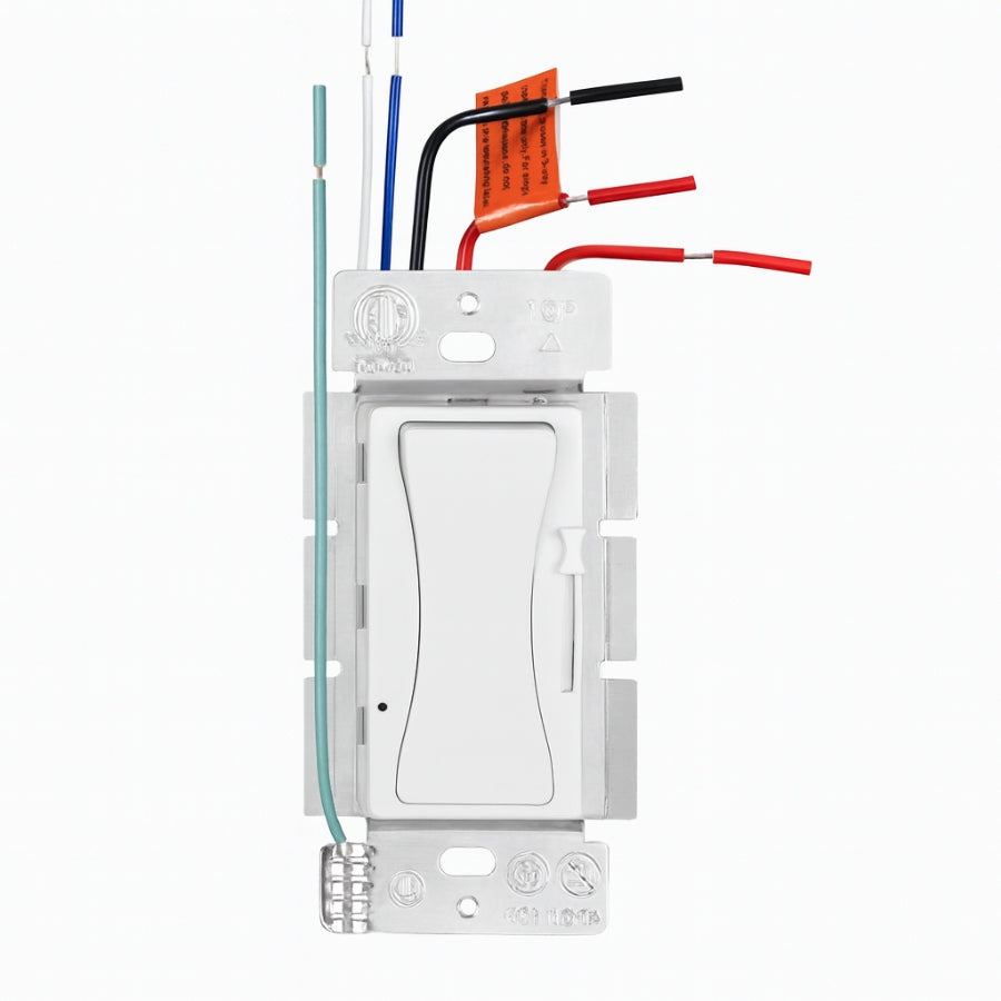 WAWA Lights 0–10V LED Dimmer Switch, Single-Pole/3-Way, 5–100% Dimming, ETL Listed, No Neutral