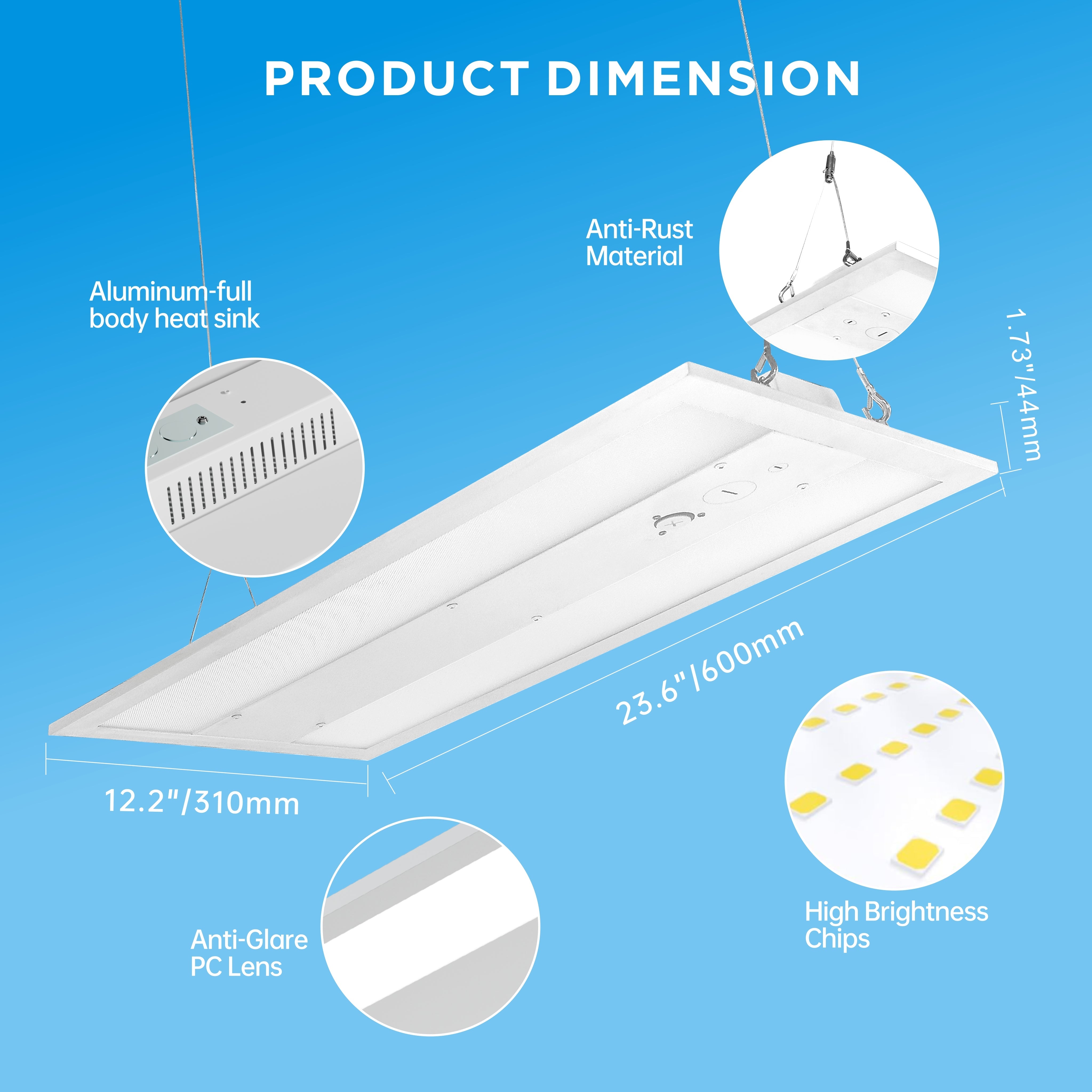 WAWA Lights LED Linear High Bay Light
