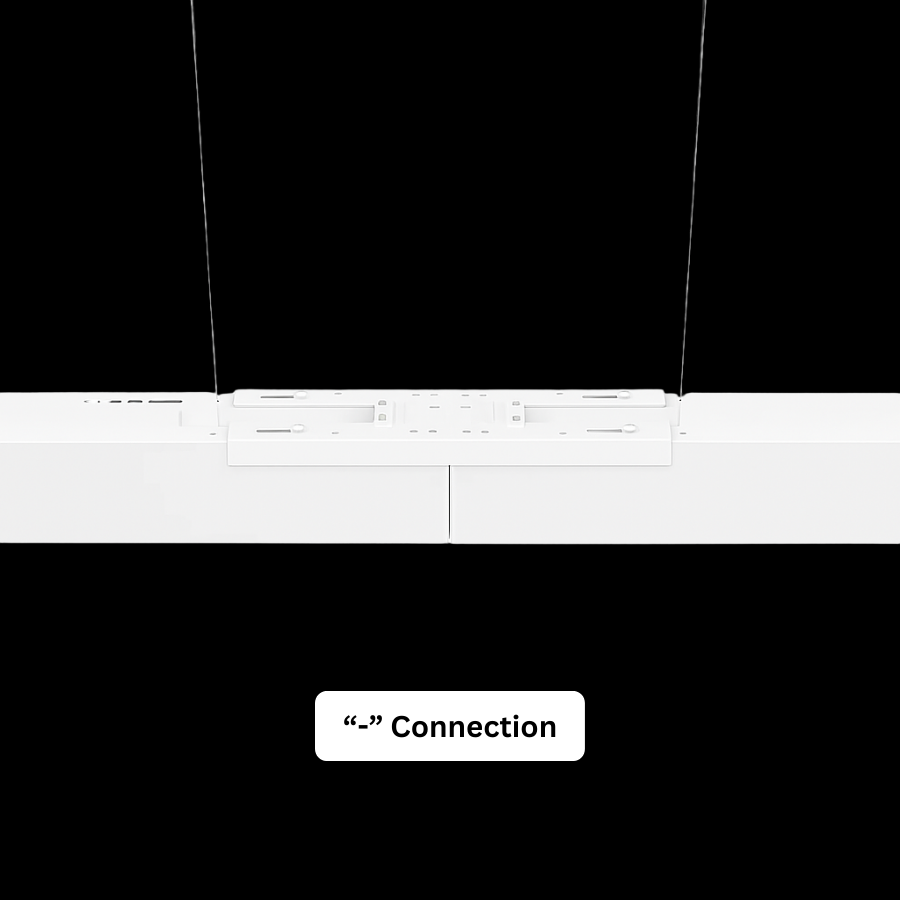 WAWA Lights I-shape straight LED linear linking bracket, white office connector