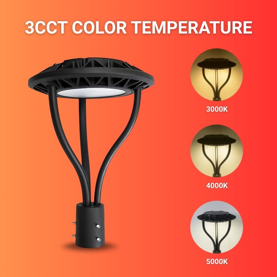 WAWA Lights 40–80W Selectable LED Post Top Light