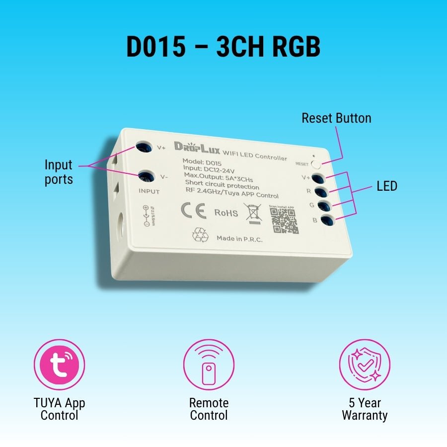 WAWA Lights Wi-Fi RGB/RGBW LED Controller