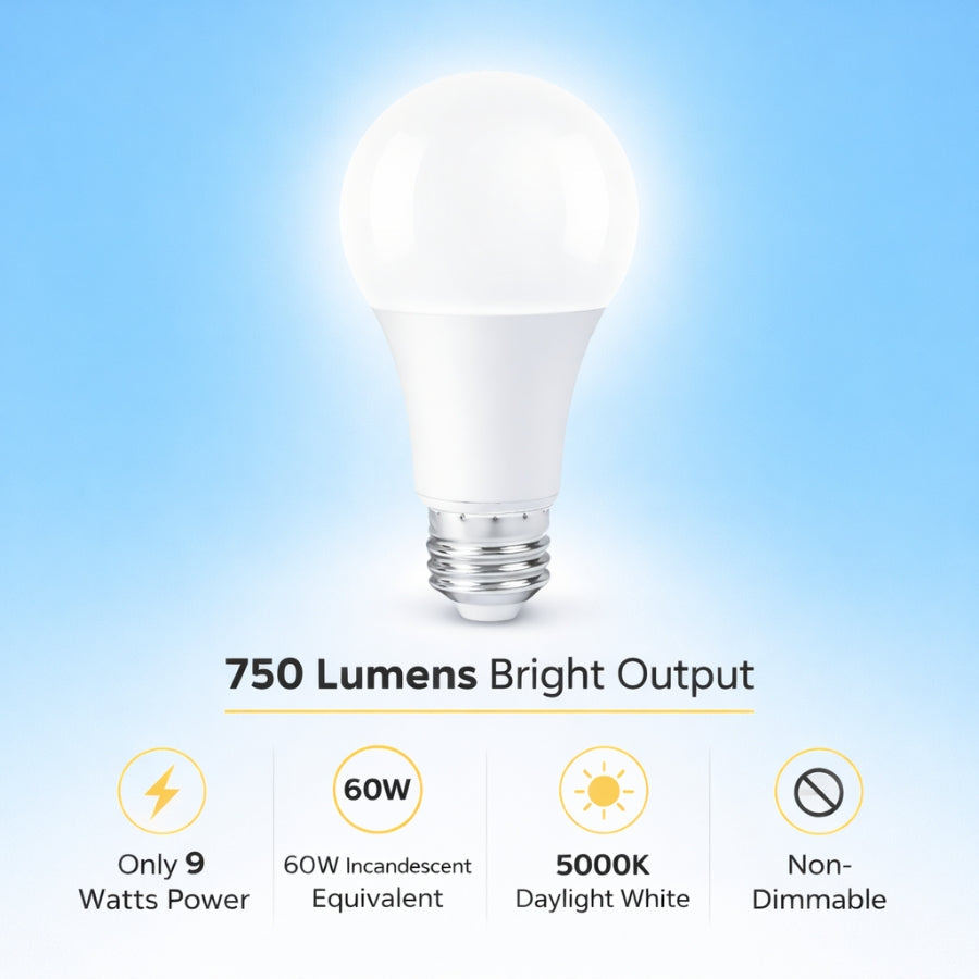 WAWA Lights 9W LED A19 Light Bulb