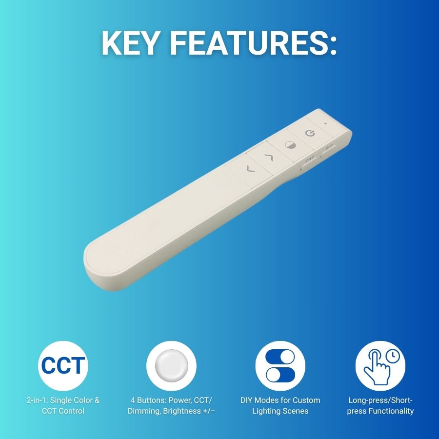 WAWA Lights RGBCCT RF 4-Zone LED Controller, PWM, Tuya, Alexa & Google Home Compatible
