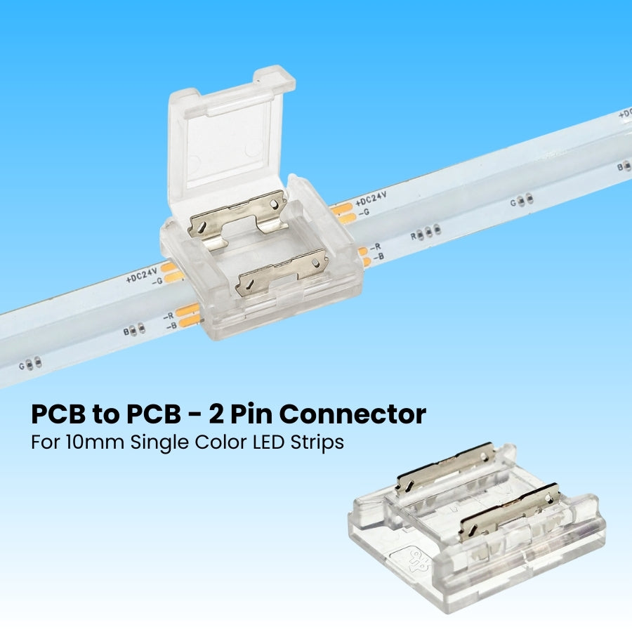 WAWA Lights PCB-to-PCB 2-Pin Solderless LED Strip Connectors