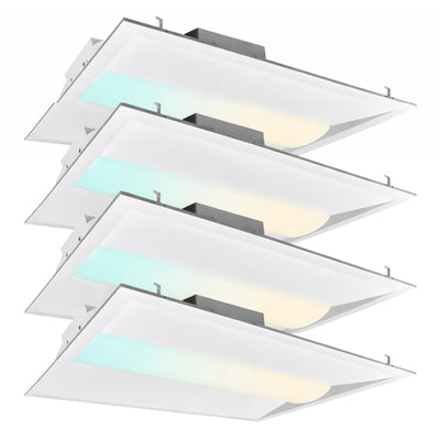 WAWA Lights 2×2 LED Troffer Ceiling Light, 20/25/30/35/40W Selectable Selectable, 5CCT, 2600-5200 LM, 0–10V Dimmable, ETL & DLC
