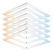 WAWA Lights 2×2 LED Flat Panel Light, 20 W / 30 W / 40 W Selectable, 5CCT, 2600 lm / 3900 lm / 5200 lm, 0–10V Dimmable, ETL & DLC — Drop Ceiling — 6 Panels