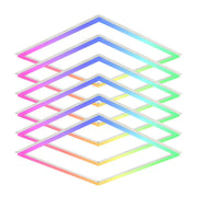 WAWA Lights 2×2 Smart RGB Edge-Lit LED Drop Ceiling Panel, 40 W, Wi-Fi & App Controlled, ETL — 6 Panels