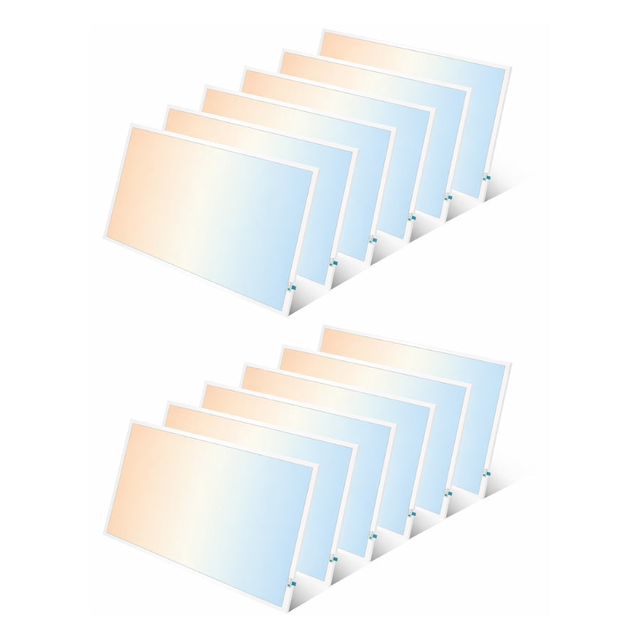 WAWA Lights 2x2 LED flat panel light with emergency battery backup 12-pack