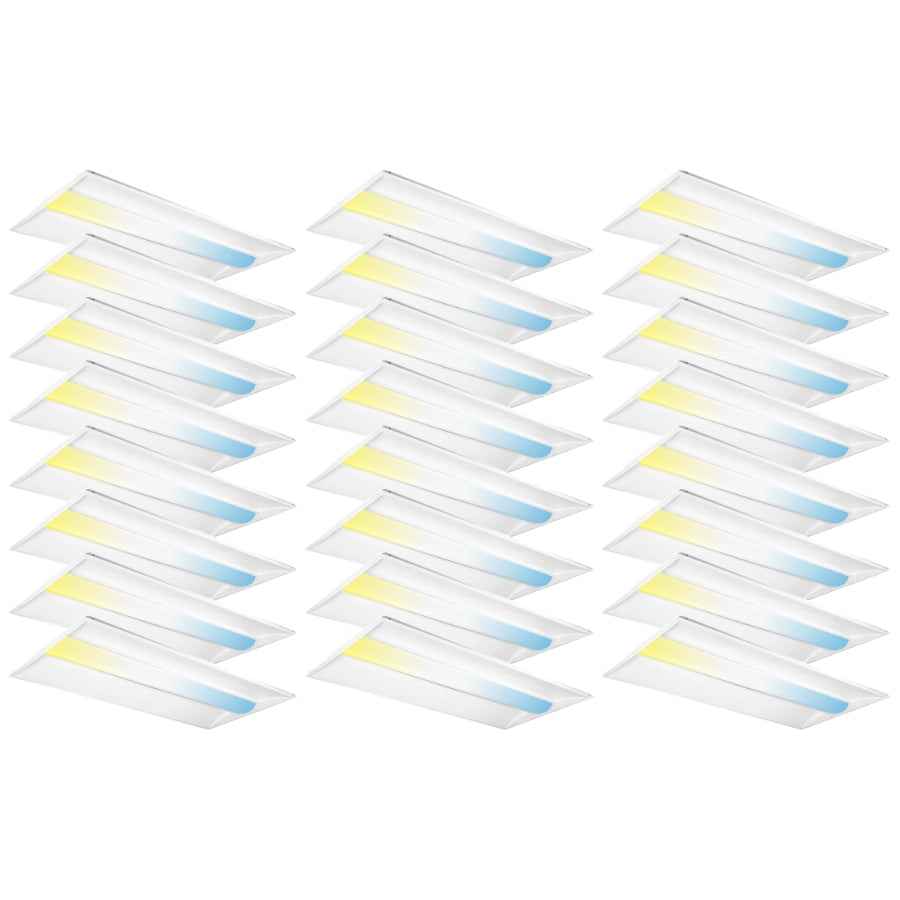 WAWA Lights 2x4 LED troffer lights 24-pack