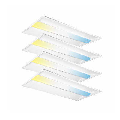 WAWA Lights 2×4 Architectural 3D LED Troffer Light, 30W / 40W / 50W / 60W / 72W (Selectable) Selectable, 5CCT, 3750 – 9000 Lumens (Selectable), DLC Premium