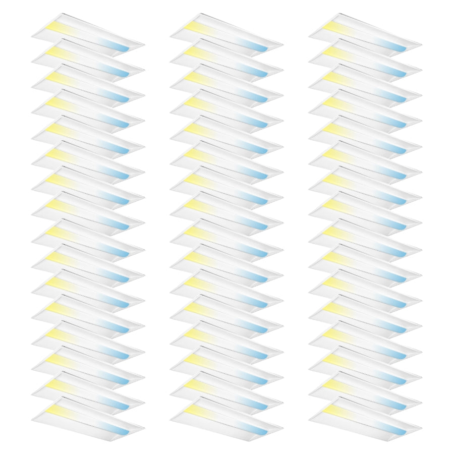 WAWA Lights 2x4 LED troffer lights 48-pack