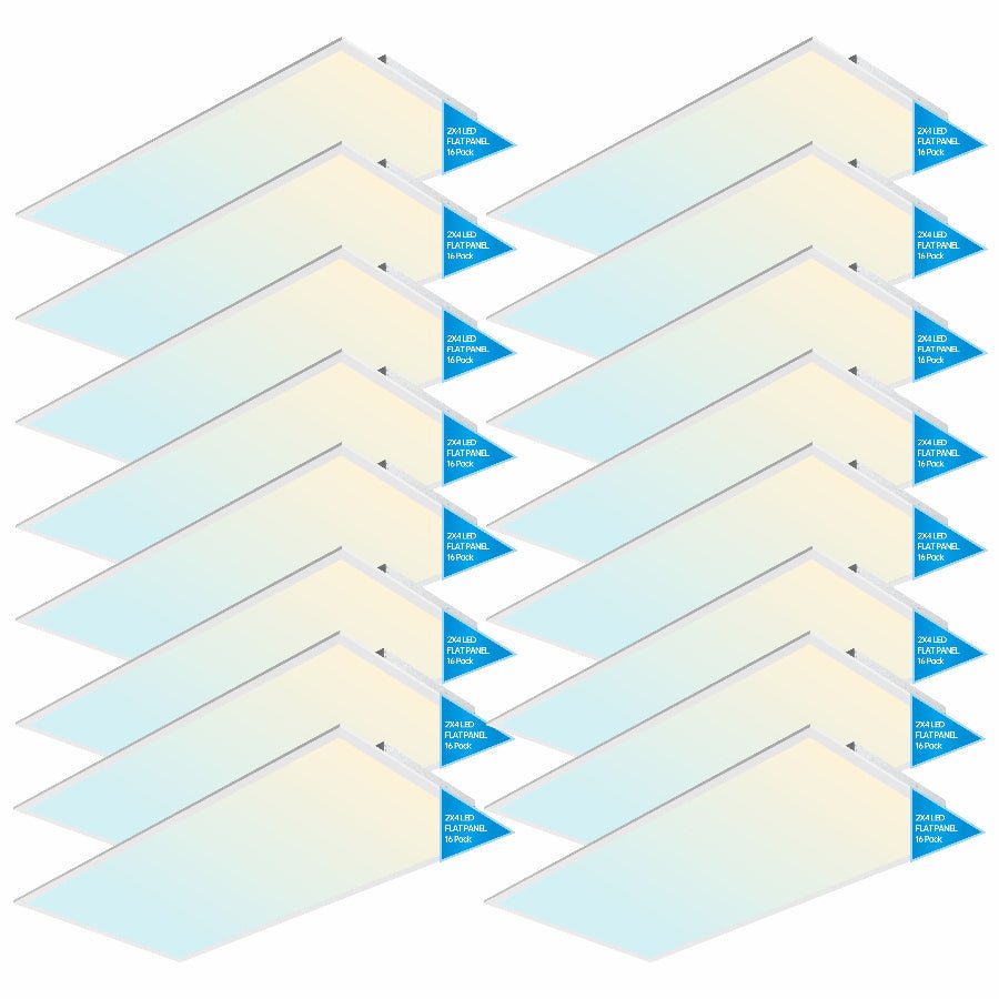 WAWA Lights 2x4 LED Flat Panel 16-pack