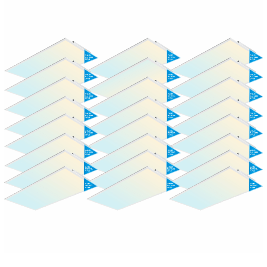WAWA Lights 2x4 LED Flat Panel 24-pack