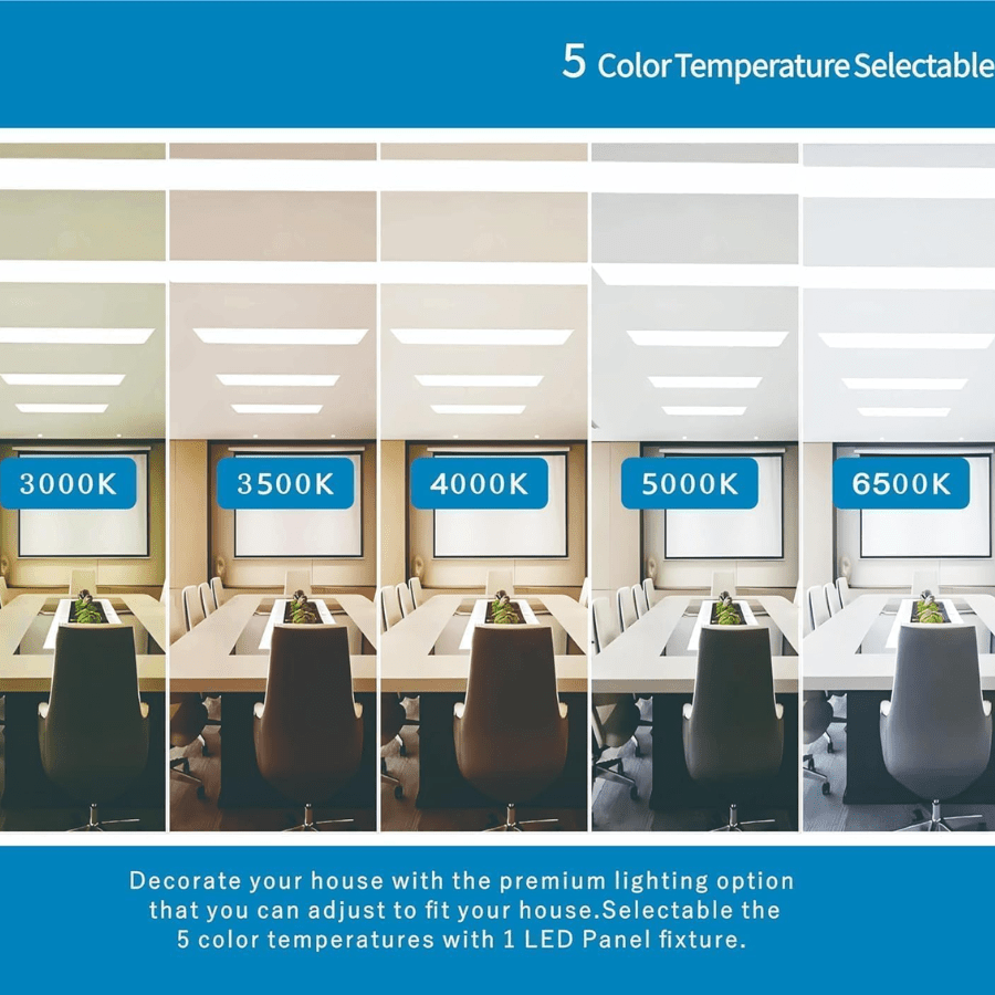 WAWA Lights 2x4 LED Flat Panel 5 color temperature