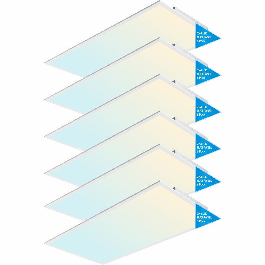 WAWA Lights 2x4 LED Flat Panel 6-pack
