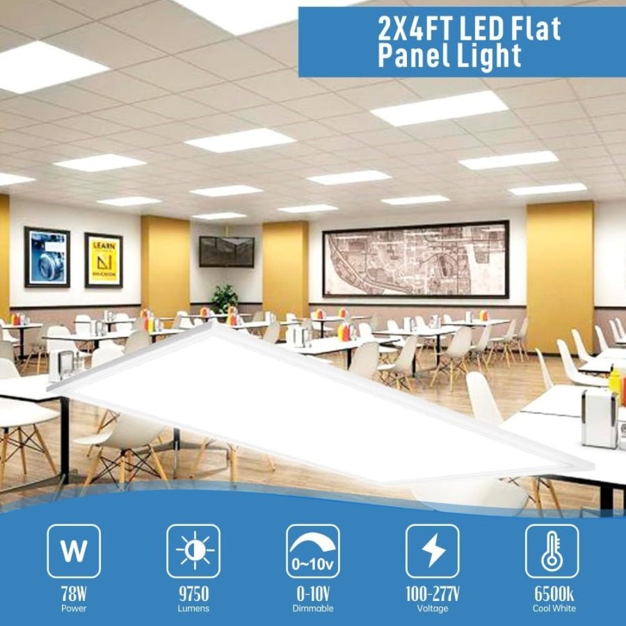 WAWA Lights 2x4 LED Flat Panel Light Drop Ceiling Light