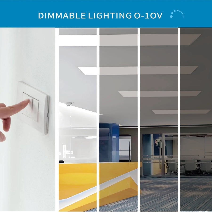 WAWA Lights 2x4 LED flat panel light with emergency battery backup