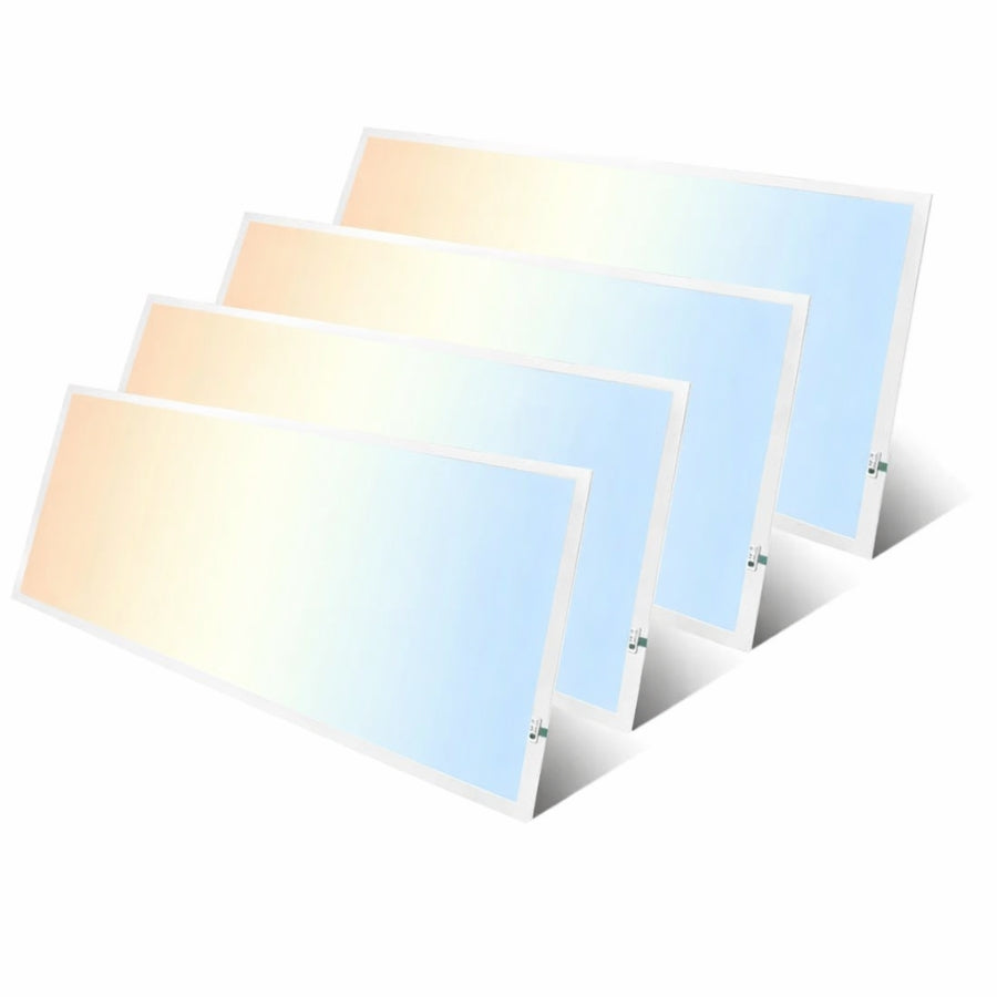 WAWA Lights 2x4 LED flat panel light with emergency battery backup 4-pack