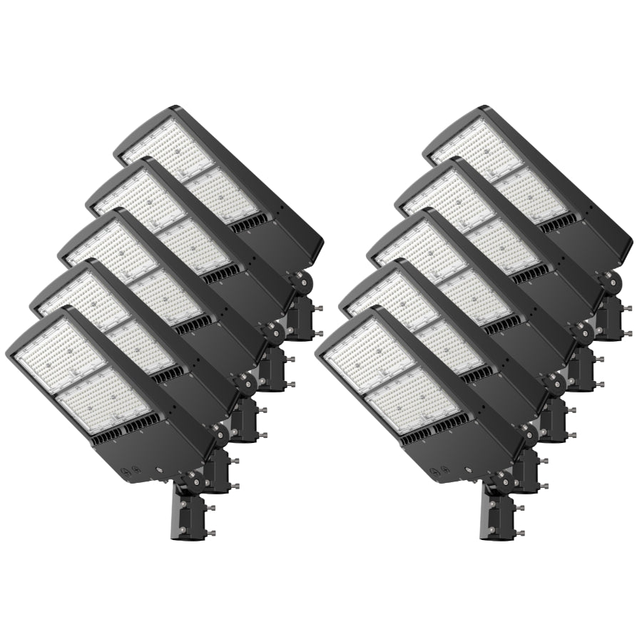 WAWA Lights 300W LED Parking Lot Area Light, 40,500–45,000 Lumens, 5000K, Type III, IP65, ETL & DLC