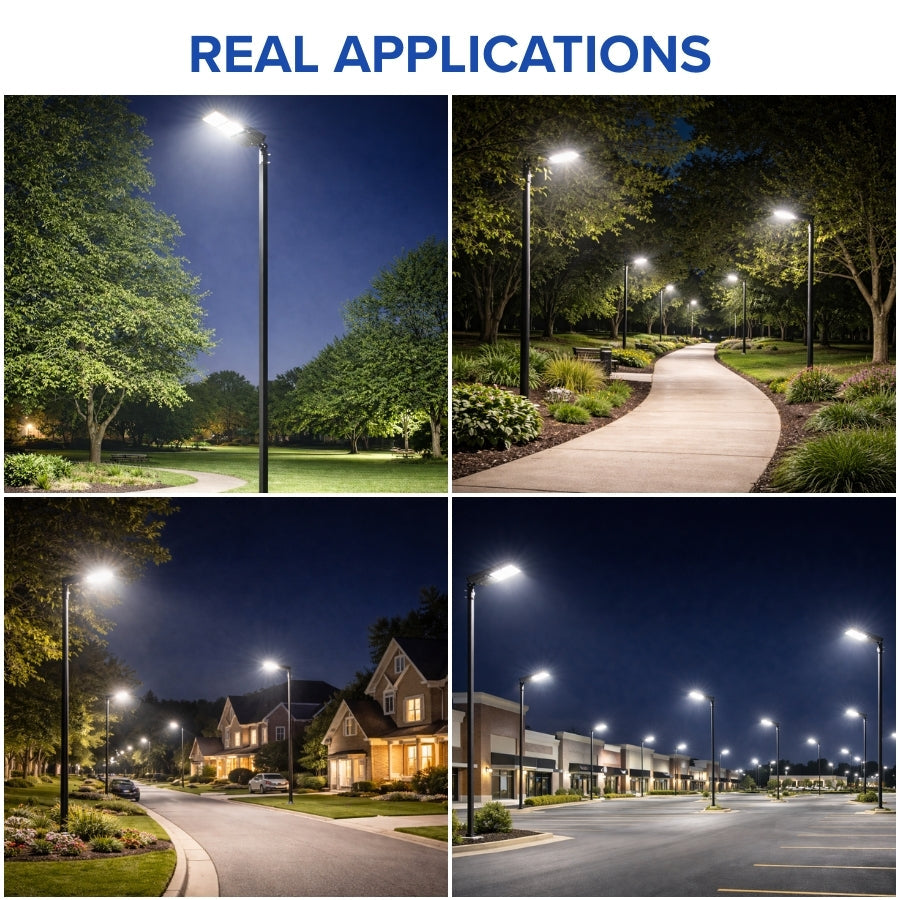 WAWA Lights 300W LED Parking Lot Area Light, 40,500–45,000 Lumens, 5000K, Type III, IP65, ETL & DLC