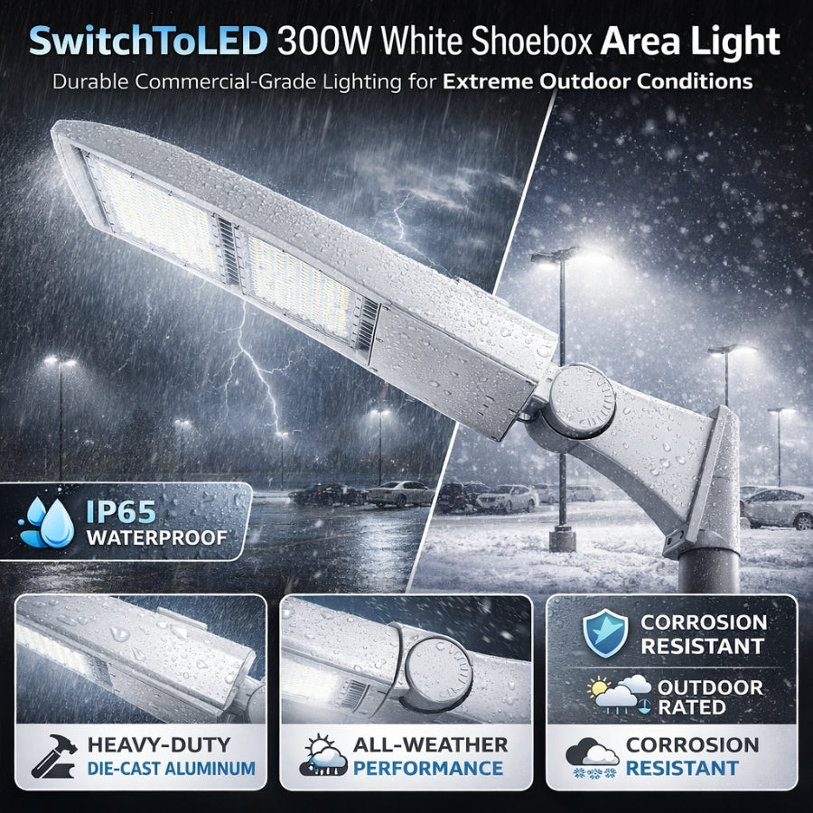 WAWA Lights 300W LED shoebox lights at wawalights