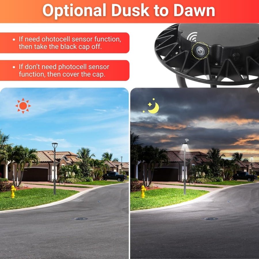 WAWA Lights 40–80W Selectable LED Post Top Light