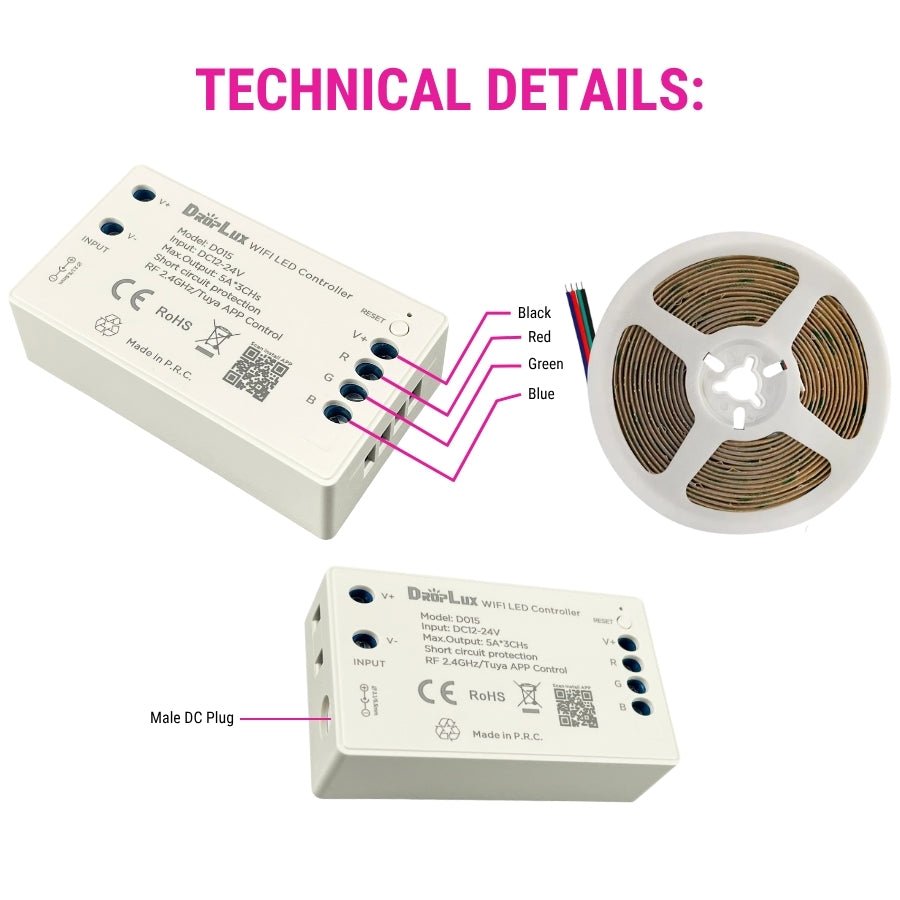 WAWA Lights Wi-Fi RGB/RGBW LED Controller