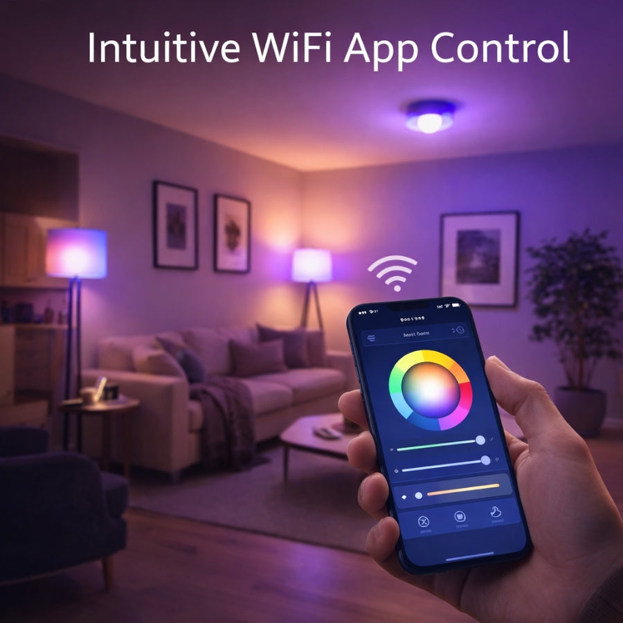 WAWA Lights 9W Smart RGB LED Light Bulb