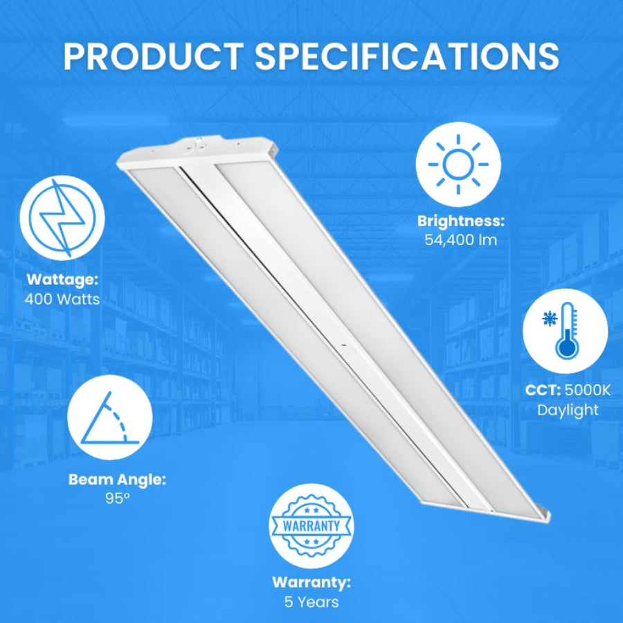 WAWA Lights 400W LED high bay shop light fixture with specifications