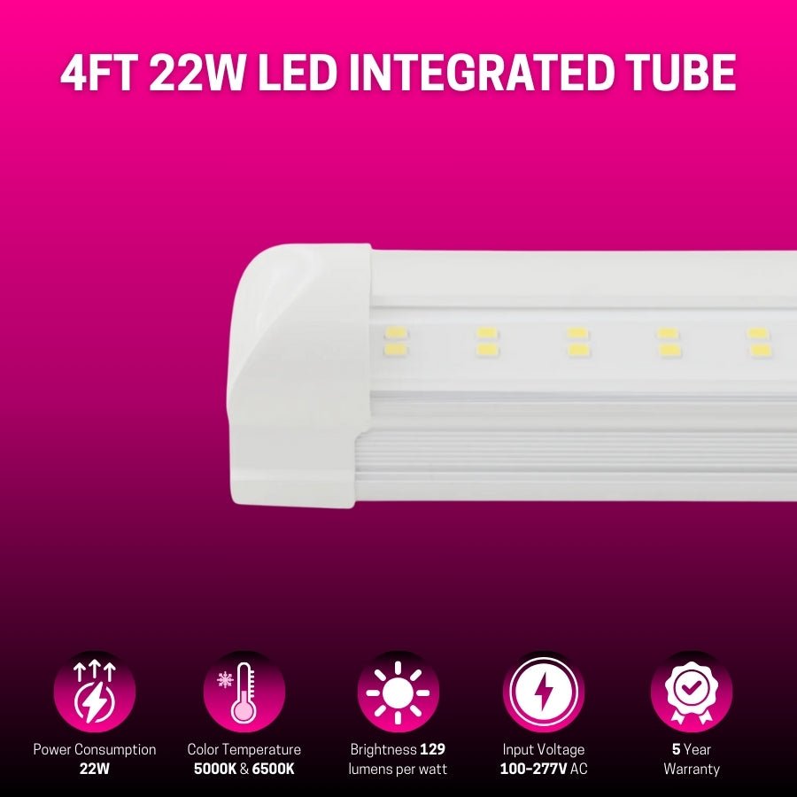 WAWA Lights 4FT LED Shop Light 22W