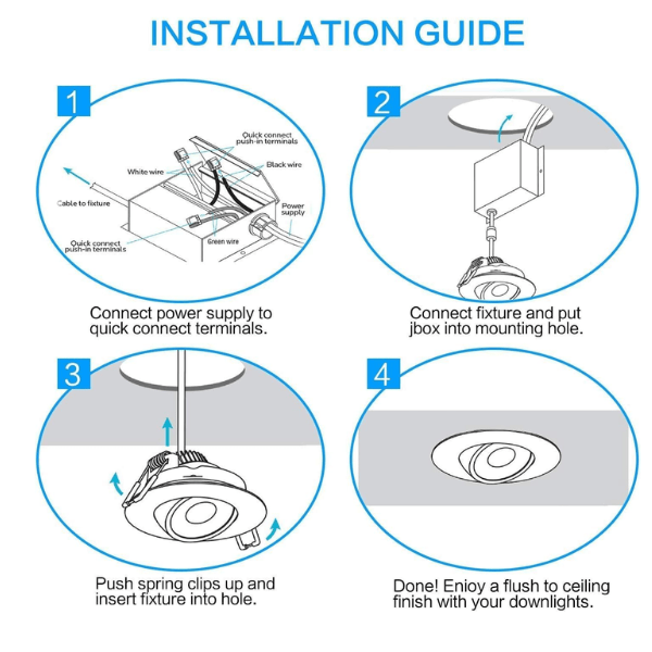WAWA Lights 4 Inch LED Recessed Light10