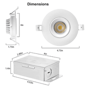 WAWA Lights 4 Inch LED Recessed Light9