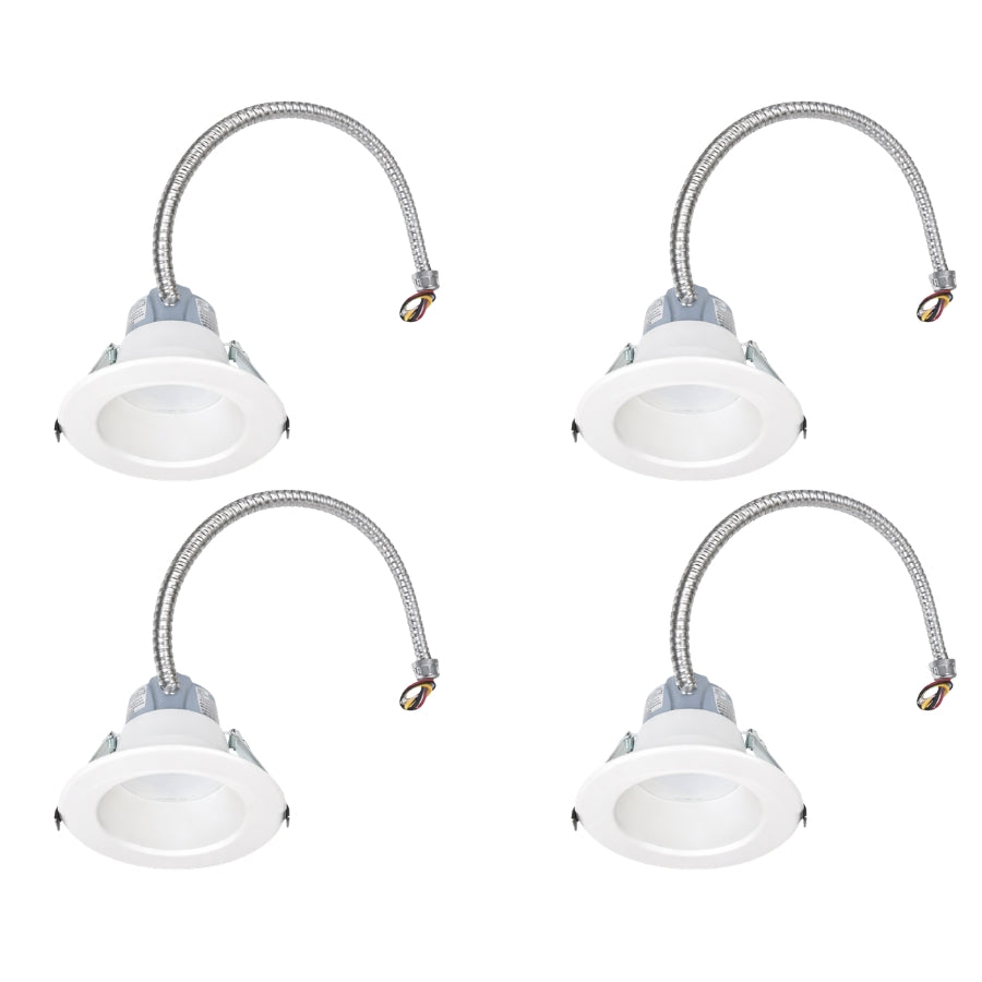 WAWA Lights 4-Inch Commercial LED Recessed Downlight, 5.5–12W, 3CCT, IC Rated, 0–10V, UL Listed