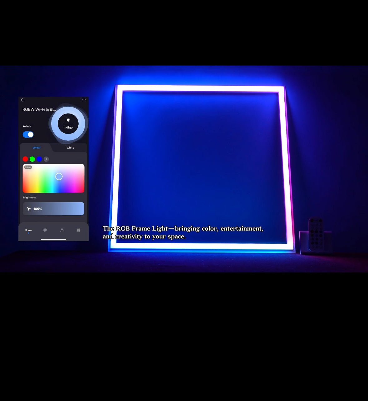 WAWA Lights 2×2 Smart RGB Edge-Lit LED Drop Ceiling Panel, 40 W, Wi-Fi & App Controlled, ETL — 6 Panels