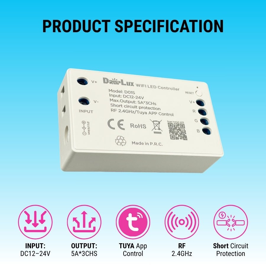 WAWA Lights Wi-Fi RGB/RGBW LED Controller