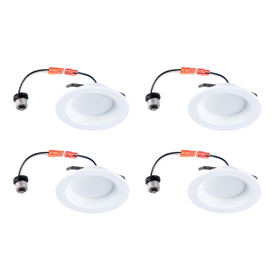 WAWA Lights 4-Inch Retrofit LED Can Light, 10W, 650 Lumens, 5CCT, Dimmable, Baffle Trim, ETL
